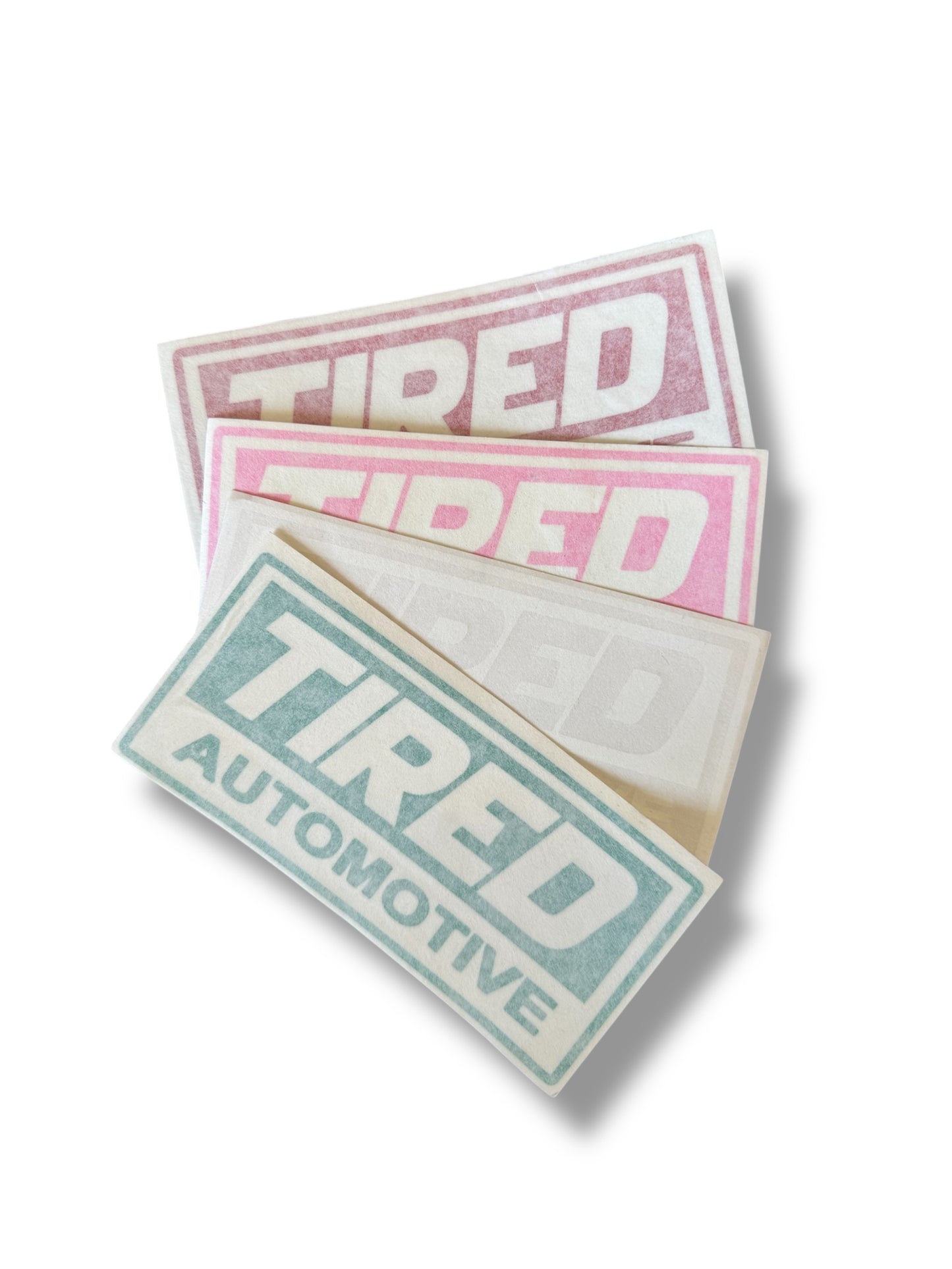 TIRED AUTOMOTIVE Heavy Duty Decal