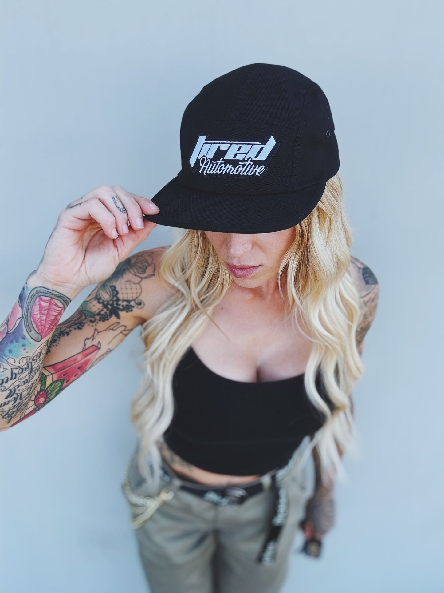 Tired “camper style” hat