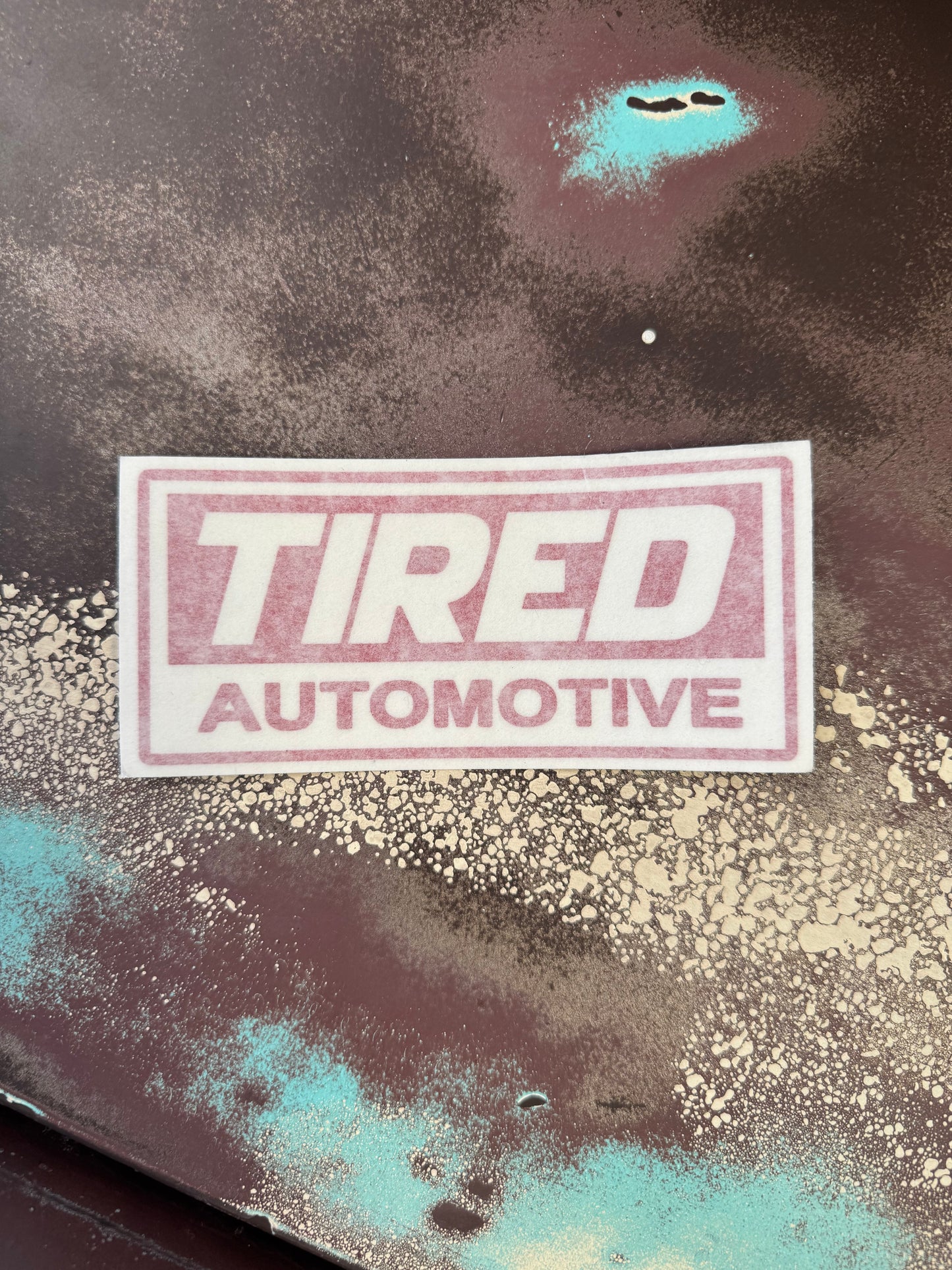TIRED AUTOMOTIVE Heavy Duty Decal