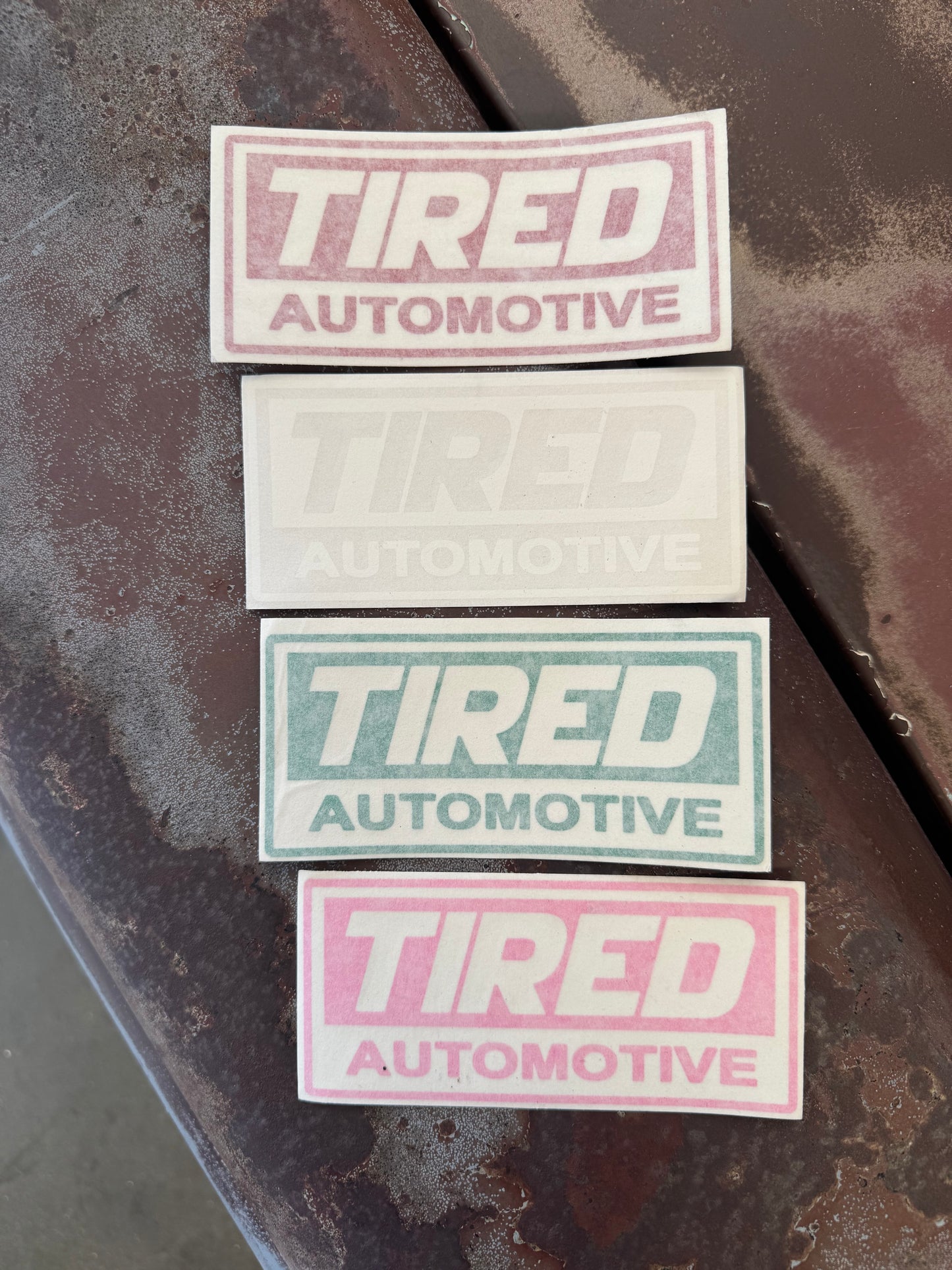 TIRED AUTOMOTIVE Heavy Duty Decal