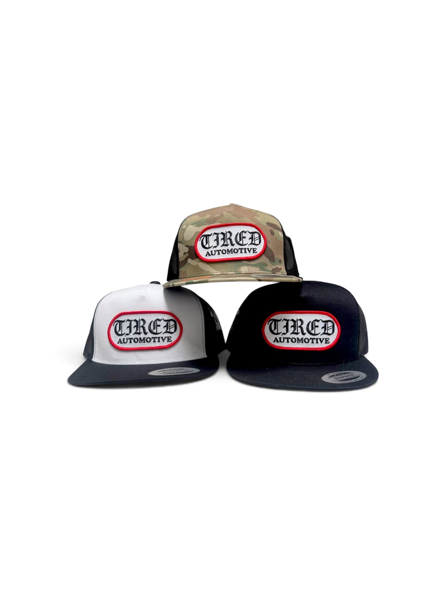 Tired Automotive Old English Logo Hat