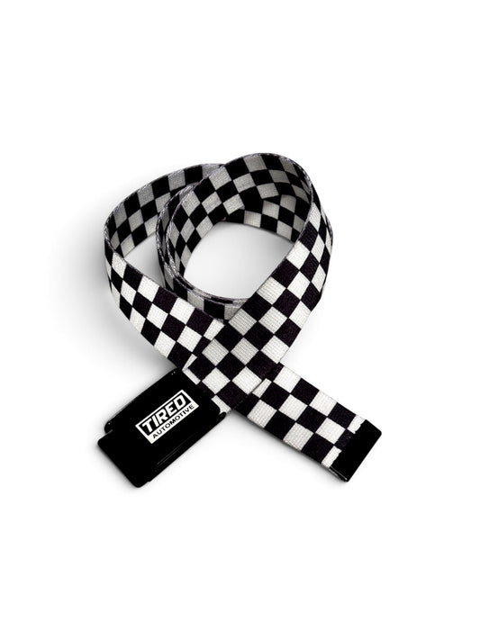 Tired Automotive Checkered Belt