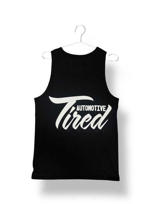 Tired Automotive Cursive Logo Tank