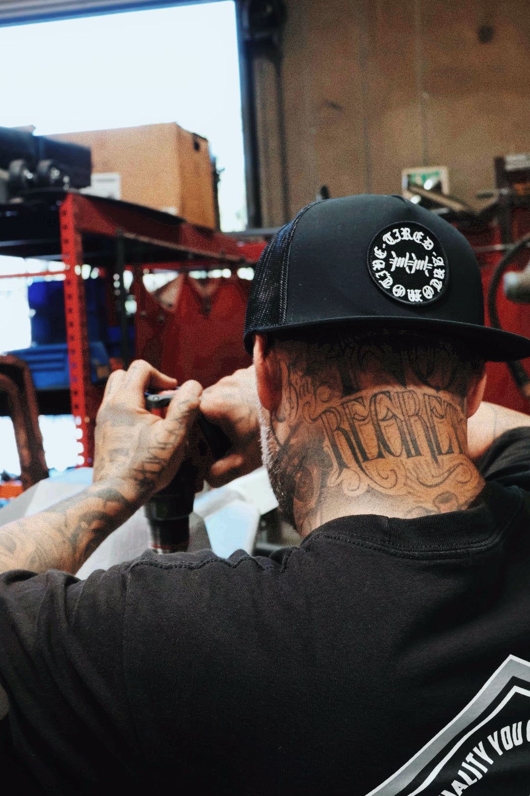 Tired Automotive Barbwire Logo Hat