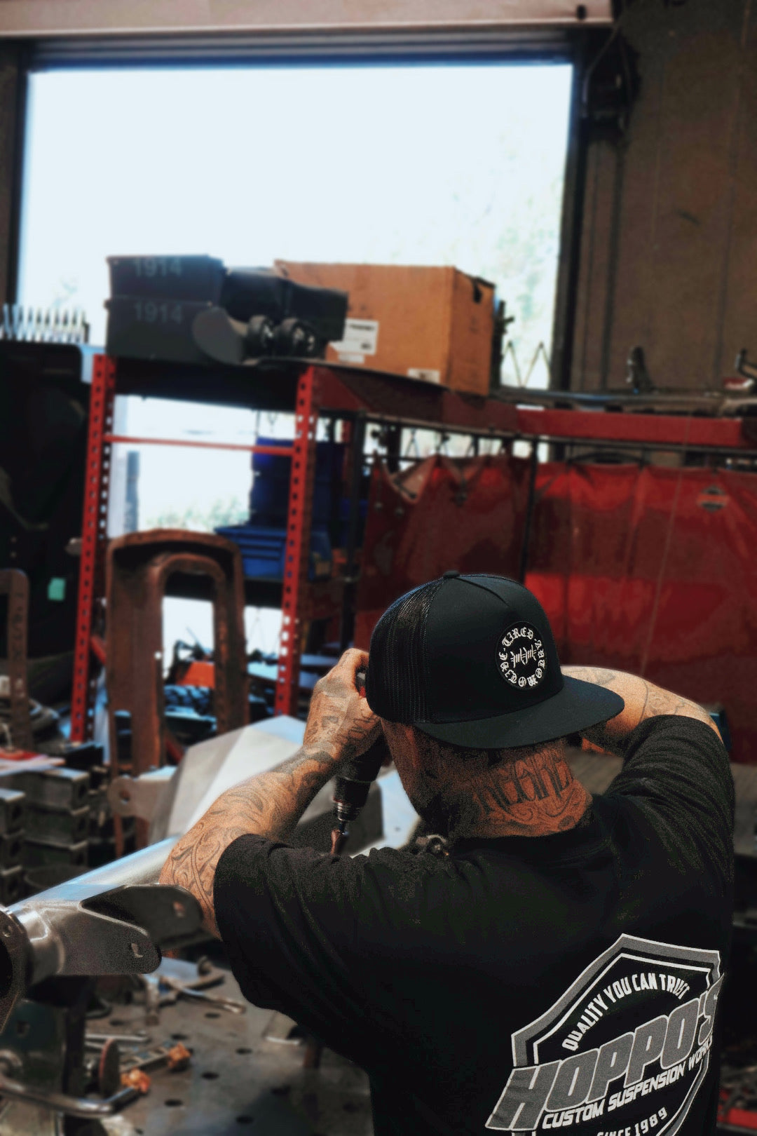 Tired Automotive Barbwire Logo Hat