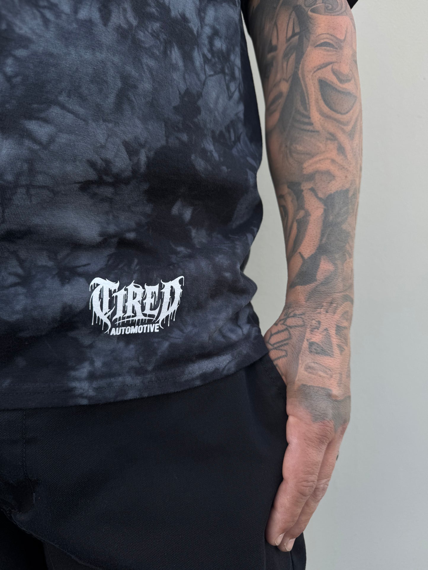 Tired Tie- Dye Metal T Shirt