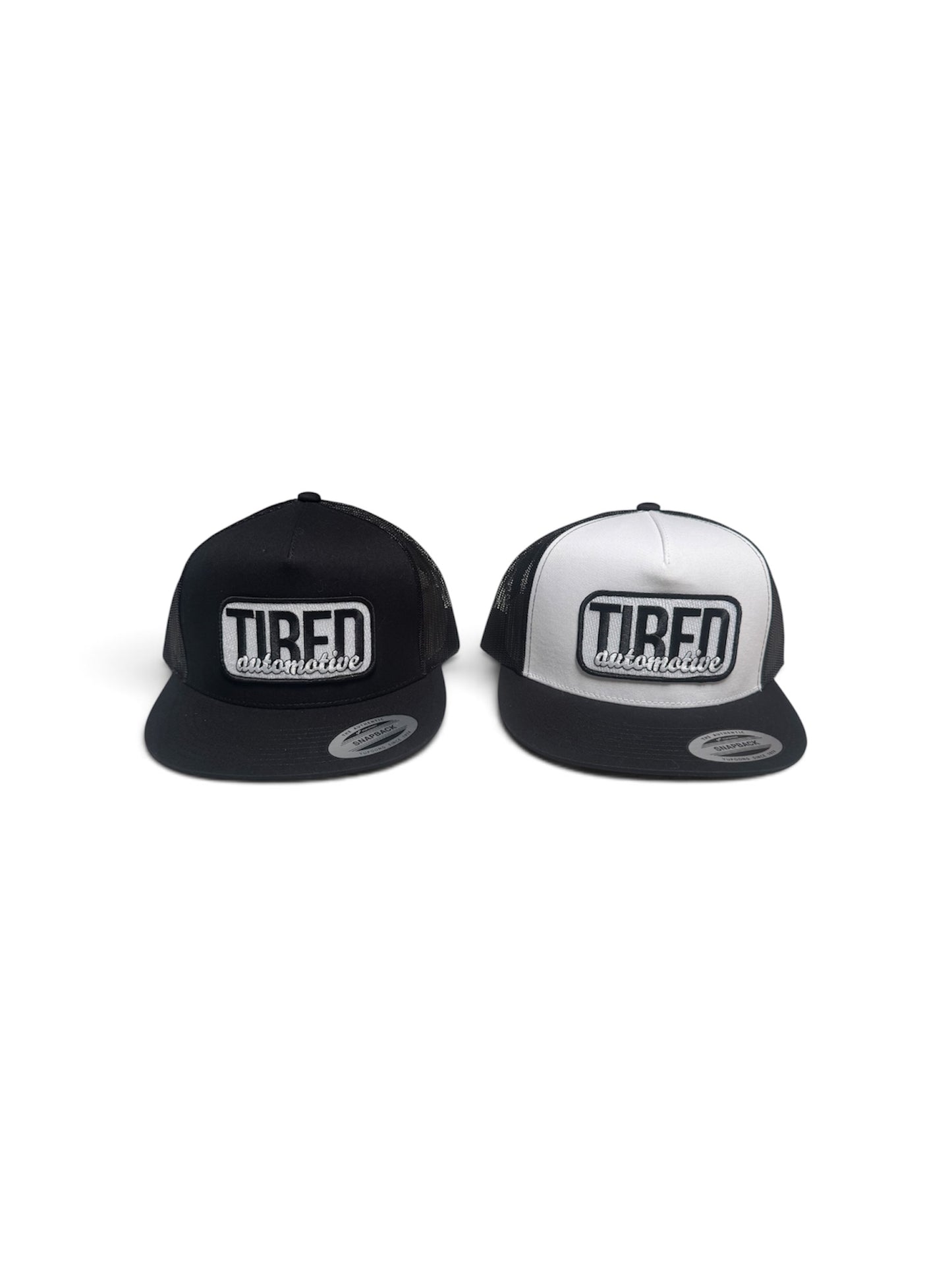 Tired Automotive Rectangle Logo Hat