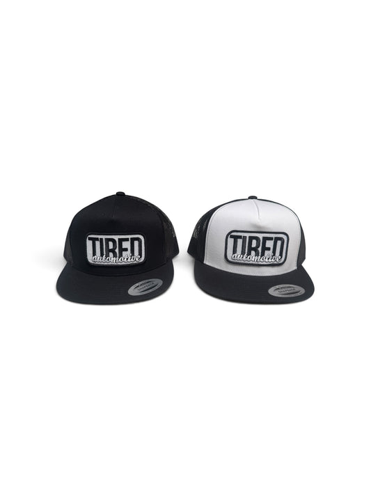 Tired Automotive Rectangle Logo Hat