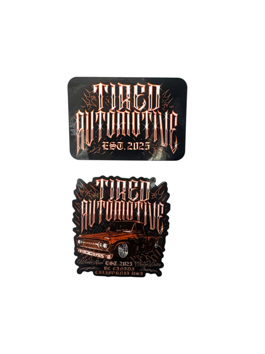 Tired Stout Stickers (2 Pack)