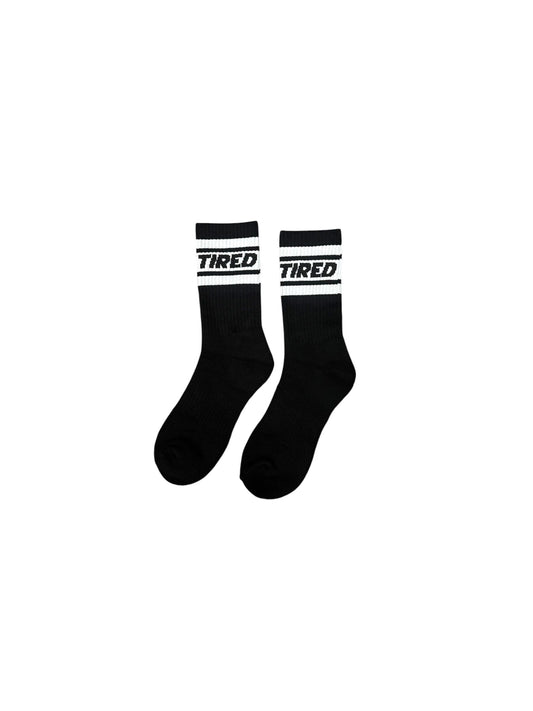 Tired Automotive Socks Black